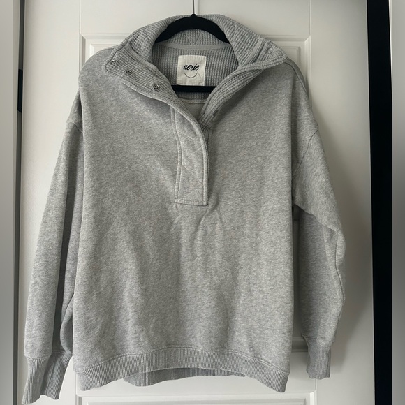Aerie Getaway Quarter Snap Sweatshirt - Picture 10 of 10